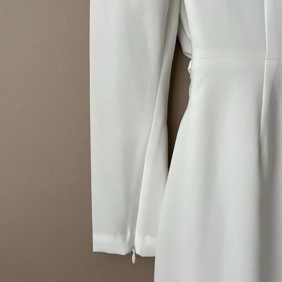 NWT A.L.C white Jane long sleeve dress sz 2 - Picture 11 of 13